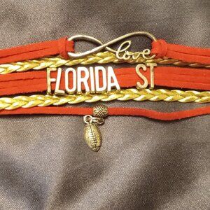 Florida State Football Bracelet Lobster Claw Closure